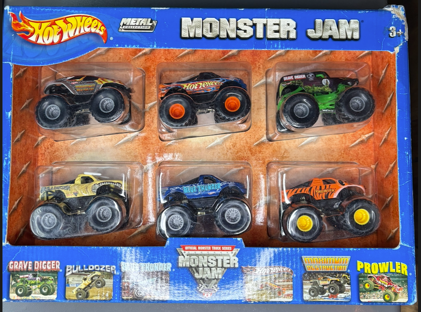 HOT WHEELS MONSTER JAM 6 PACK - EXCLUSIVES! 1:64 SCALE