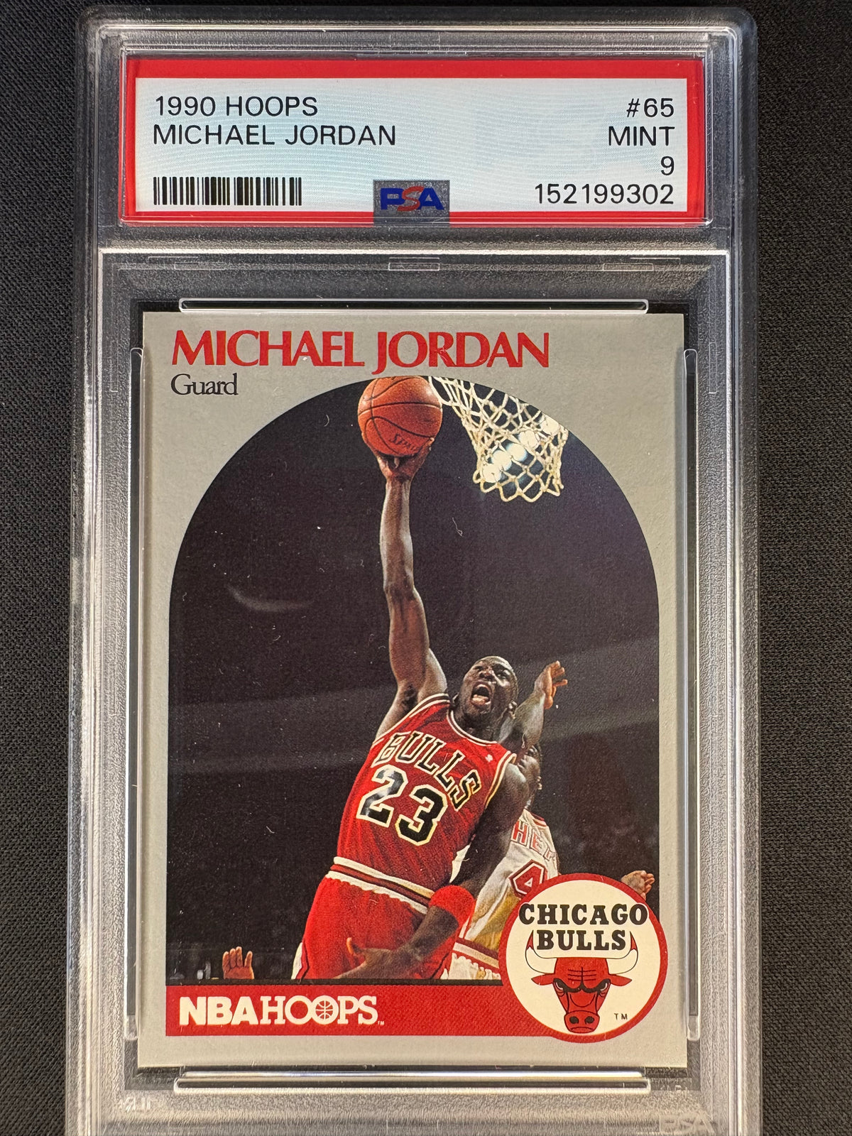 1990 HOOPS MICHAEL JORDAN #65 PSA9