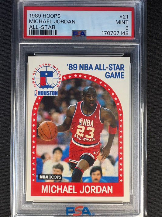 1989 HOOPS MICHAEL JORDAN - ALL STAR - #21 MINT PSA9