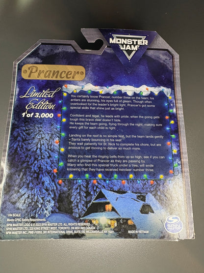 MONSTER JAM 2023 PRANCER REINDEER LIMITED EDITION 1 OF 3000