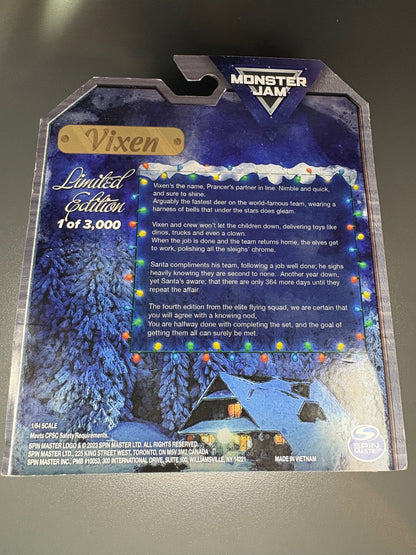 MONSTER JAM 2023 VIXEN REINDEER LIMITED EDITION 1 OF 3000