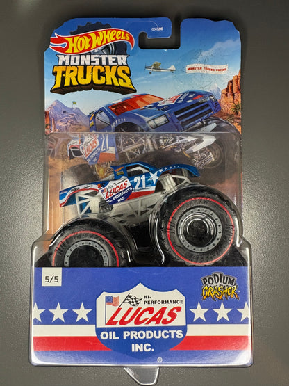 HOT WHEELS MONSTER TRUCK - 1:64 DIECAST - LUCAS OIL PODIUM CRASHER