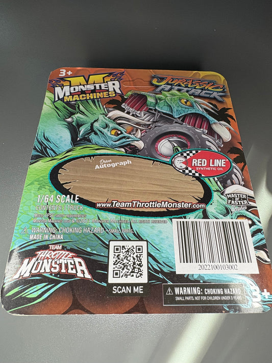 MONSTER MACHINES JURRASIC ATTACK - 1:64 SCALE
